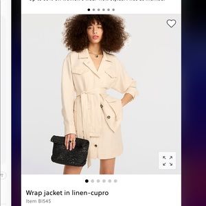 NWT Linen Cupro Jacket